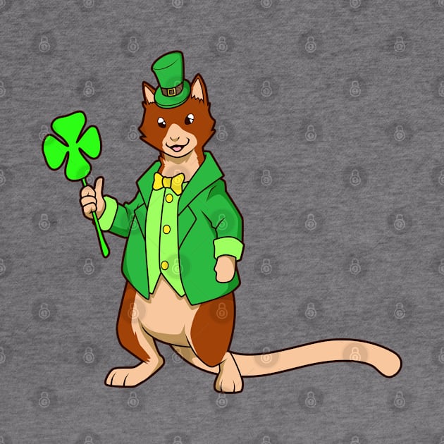 Tree Kangaroo Leprechaun - St Patricks Kangaroo by Modern Medieval Design